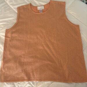 Susan Graver Sparkly Peach Tank